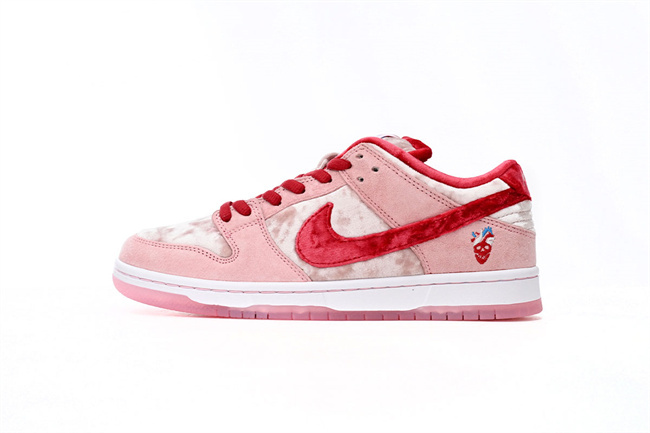 Men's Dunk Low Pink/White Shoes 0417